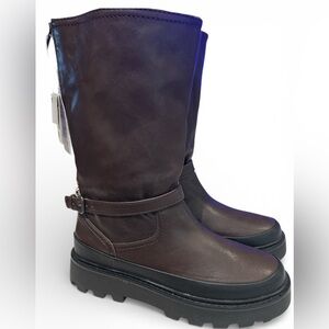 Zara chunky brown boots size 39